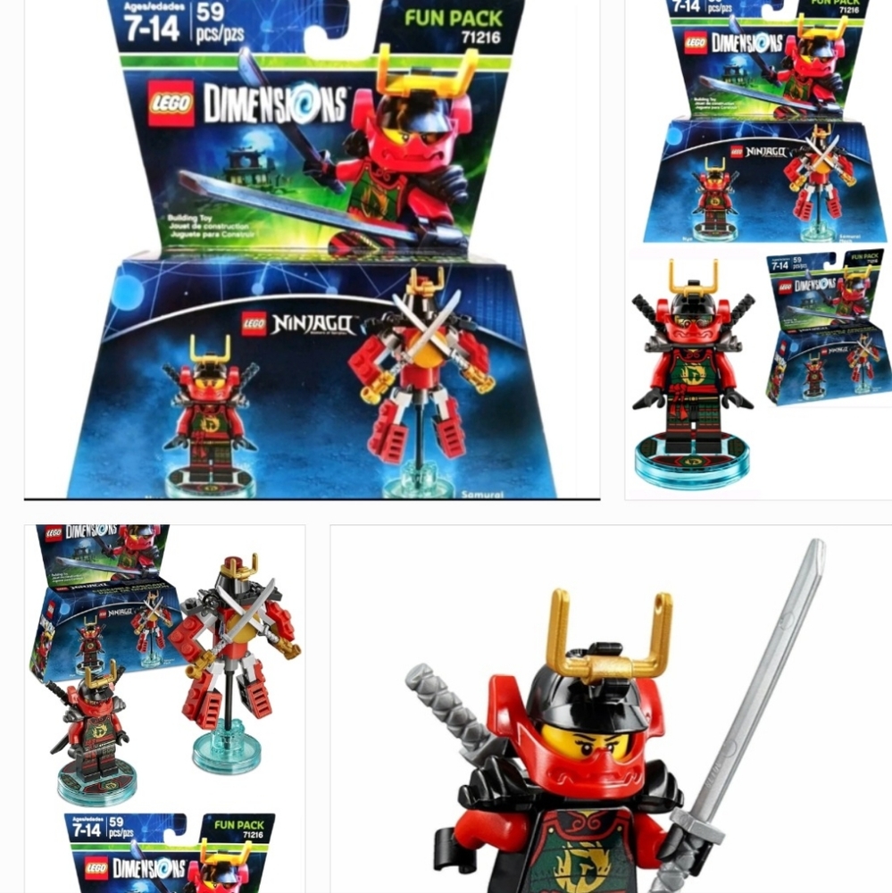 LEGO Dimensions 71216 Ninjago Nya Figure Set Swords Samurai Mech Ninja Fun Pack